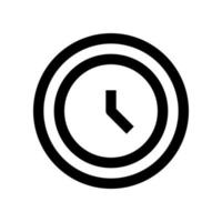 icono de reloj para su sitio web, móvil, presentación y diseño de logotipo. vector