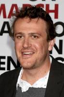 jason segel llegando a el yo amor usted hombre estreno a el mann pueblo teatro en madera del oeste California en marzo 17 2009 2009 foto