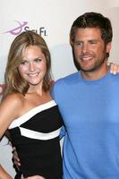 Maggie Lawson  James Roday  arriving at the NBC TCA Party at the Beverly Hilton Hotel  in Beverly Hills CA onJuly 20 20082008 photo