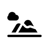 montaña icono para tu sitio web diseño, logo, aplicación, ui vector