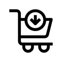 add cart icon for your website, mobile, presentation, and logo design. vector