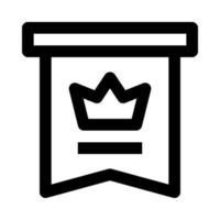 crown badge icon for your website, mobile, presentation, and logo design. vector