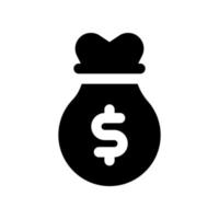 money bag icon for your website design, logo, app, UI. vector