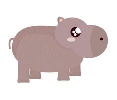 baby hippopotamus design vector