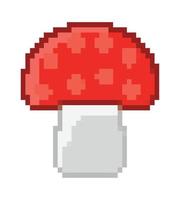 pixelated mushroom design vector