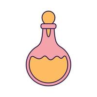 yellow magic potion vector