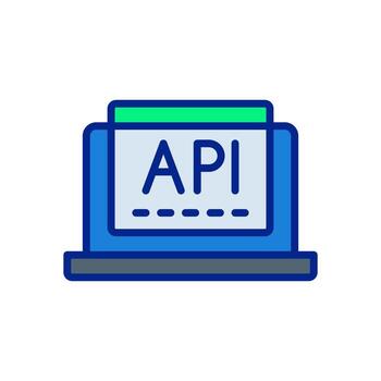 api icono para tu sitio web diseño, logo, aplicación, ui vector