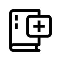 medical book icon for your website, mobile, presentation, and logo design. vector