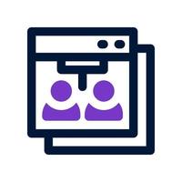 online meeting icon for your website, mobile, presentation, and logo design. vector