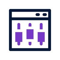 equalizer icon for your website, mobile, presentation, and logo design. vector