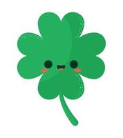 cute green clover vector