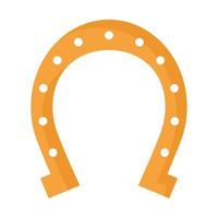 golden horseshoe design vector