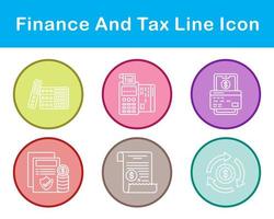 Finance And Tax Vector Icon Set