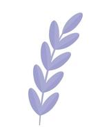 purple leaves branch vector