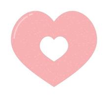 big pink heart vector