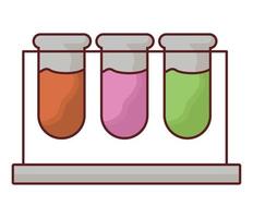 lab bottles design vector