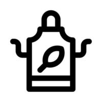 apron icon for your website, mobile, presentation, and logo design. vector
