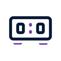 desk clock icon for your website, mobile, presentation, and logo design. vector