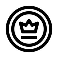 crown badge icon for your website, mobile, presentation, and logo design. vector