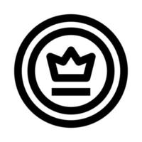 crown badge icon for your website, mobile, presentation, and logo design. vector