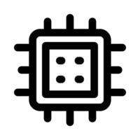 icono de cpu para su sitio web, móvil, presentación y diseño de logotipo. vector