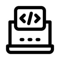 laptop icon for your website, mobile, presentation, and logo design. vector