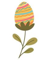 decorated easter egg illustration vector