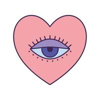 magic heart design vector