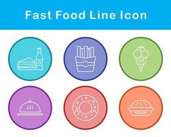 Fast Food Vector Icon Set