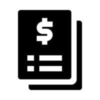 invoice icon for your website, mobile, presentation, and logo design. vector