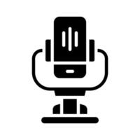 microphone icon for your website, mobile, presentation, and logo design. vector