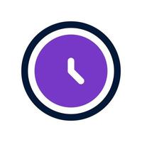 icono de reloj para su sitio web, móvil, presentación y diseño de logotipo. vector