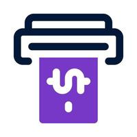 cash withdraw icon for your website, mobile, presentation, and logo design. vector