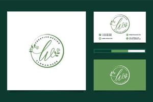 Initial LV Feminine logo collections and business card templat Premium Vector