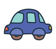 blue car design vector