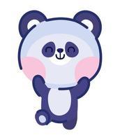 happy panda design vector