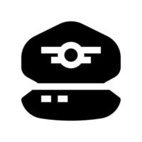 pilot hat icon for your website, mobile, presentation, and logo design. vector