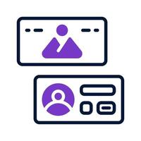 business card icon for your website, mobile, presentation, and logo design. vector