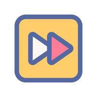 fast forward icon for your website design, logo, app, UI. vector