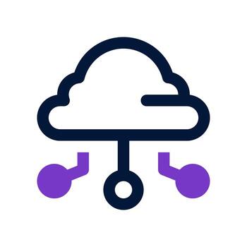 nube hospedaje icono para tu sitio web, móvil, presentación, y logo diseño. vector