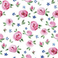 floral modelo con linda resumen rosas y margaritas impresión con delicado pequeño rosas