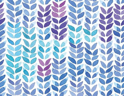 abstract seamless pattern with knitted fabric texture. watercolor print with blue drops