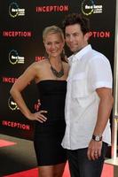LOS ANGELES  JUL 13  Sharon Case  Michael Muhney arrive at the Inception Premiere at Graumans Chinese Theater on July13 2010 in Los Angeles CA photo