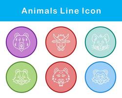 animales vector icono conjunto