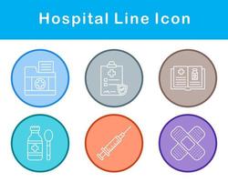 hospital vector icono conjunto