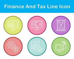 Finance And Tax Vector Icon Set