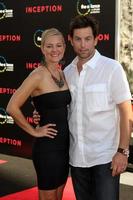 LOS ANGELES  JUL 13  Sharon Case  Michael Muhney arrive at the Inception Premiere at Graumans Chinese Theater on July13 2010 in Los Angeles CA photo