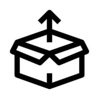 open box icon for your website, mobile, presentation, and logo design. vector