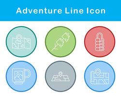 conjunto de iconos de vector de aventura