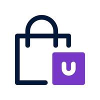 shopping bag icon for your website design, logo, app, UI. vector